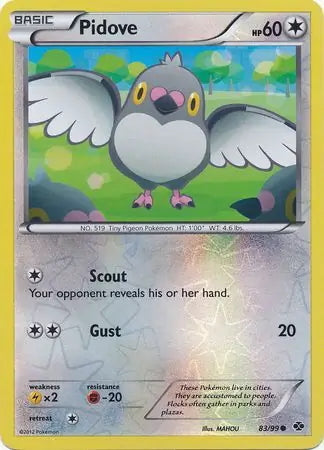 Next Destinies Pidove #83/99 reverse holo